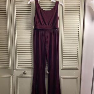 Crop top set with flare pants